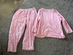 Dreams and Co womens large pink pajama set
